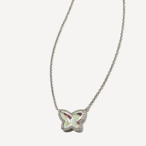 NWOT lillia butterfly silver pendant necklace